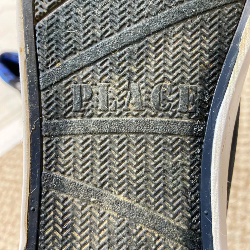 The Children Place Boys Navy Blue Faux Leather‎ Lace Up Sneaker Boots Size 4